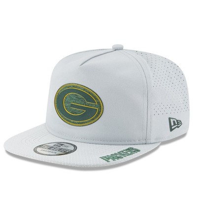 Men's Green Bay Packers New Era Gray 2018 Training Camp Official Golfer Hat 3060953